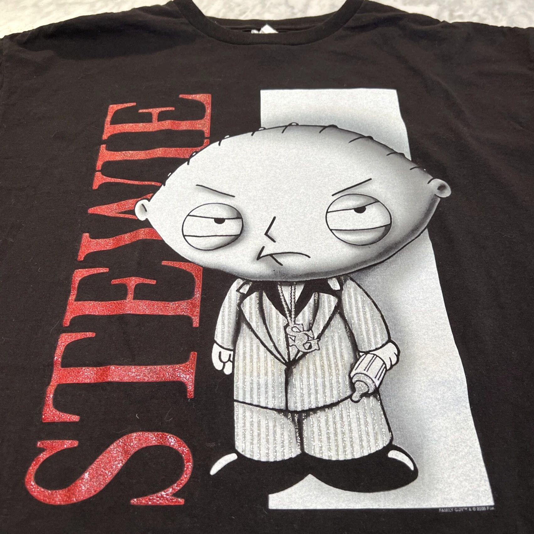 Vintage VINTAGE Stewie Scarface TShirt Men XL Family Guy Cartoon Pullover Crewneck Anime Size US XL / EU 56 / 4 - 2 Thumbnail