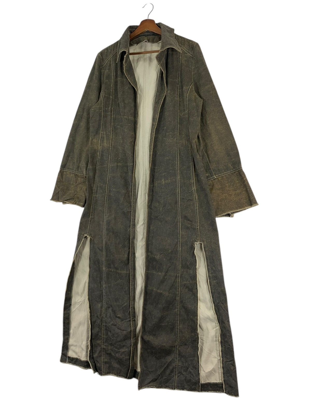 Designer × Vintage VINTAGE DISTRESSED OVERCOAT Size US XS / EU 42 / 0 - 3 Thumbnail