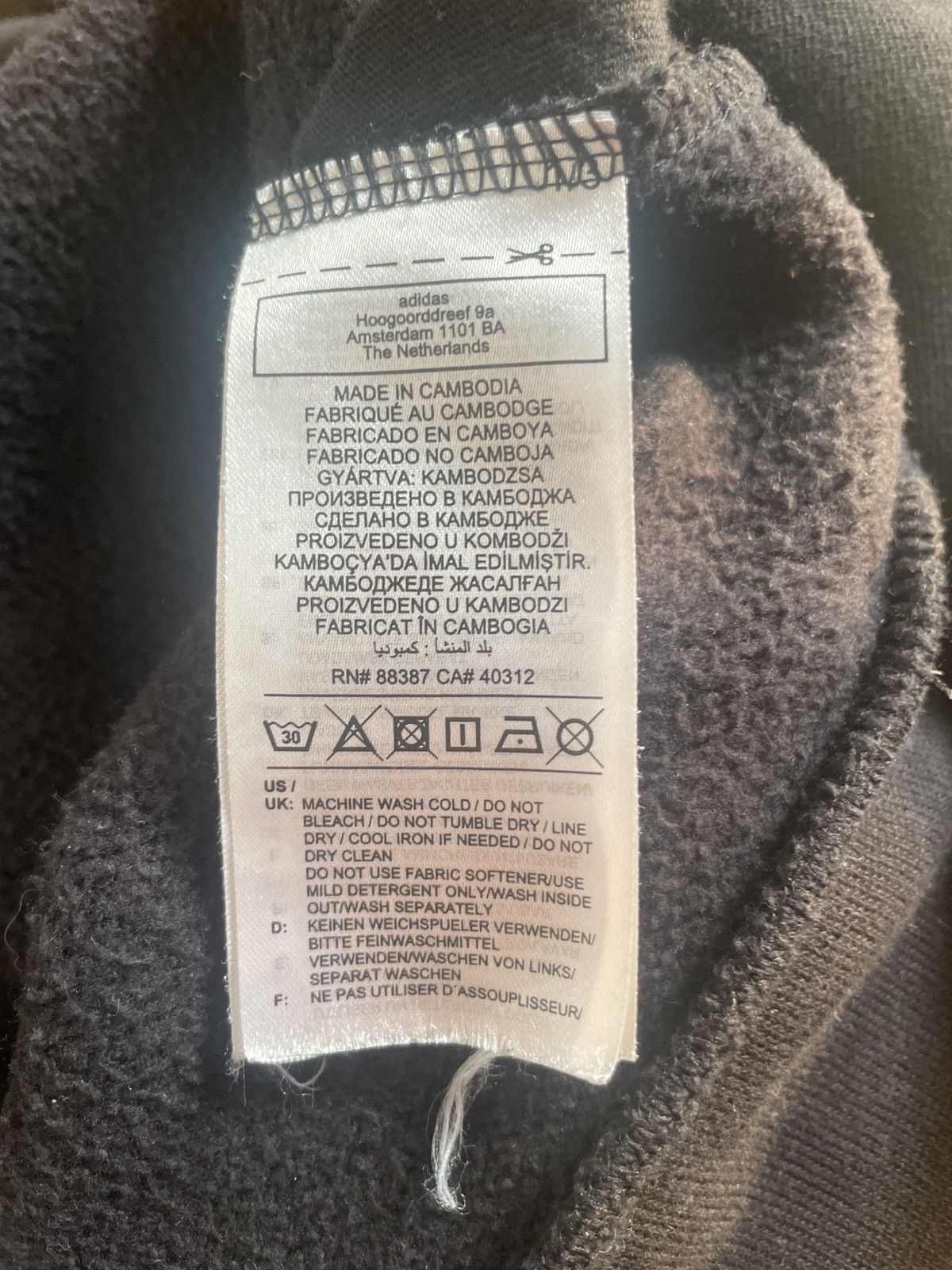 Adidas Adidas Vintage boxy cropped hoodie Size US XL / EU 56 / 4 - 3 Thumbnail