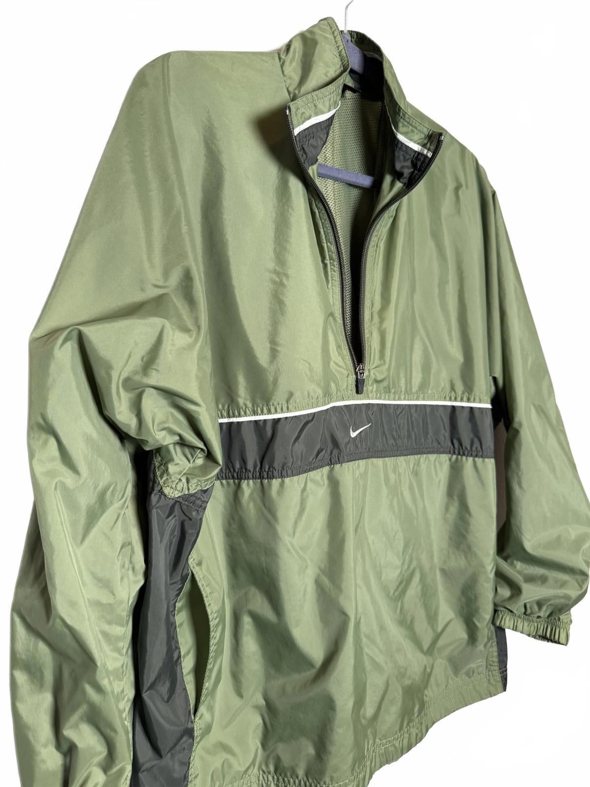 Nike Retro Green Mesh Windbreaker Pullover Jacket