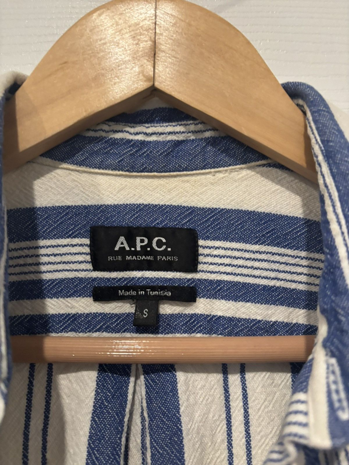 A.P.C. APC Striped Short Sleeve Shirt XS Size US XS / EU 42 / 0 - 4 Thumbnail