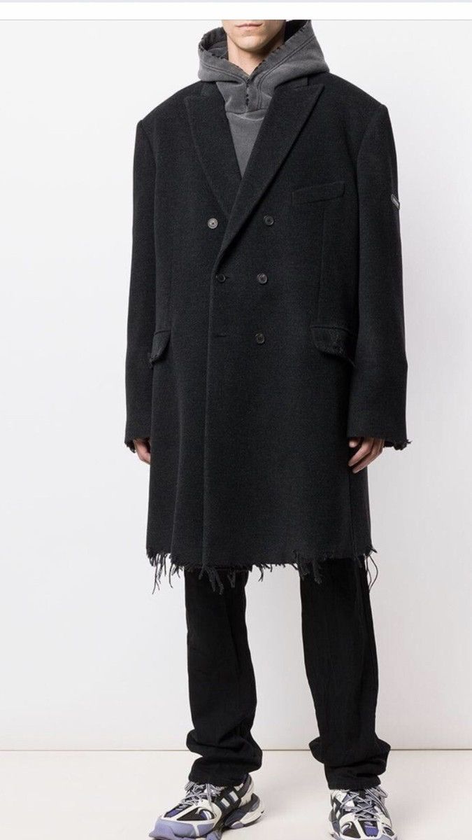 Balenciaga Balenciaga Distressed Overcoat Size US M / EU 48-50 / 2 - 1 Thumbnail