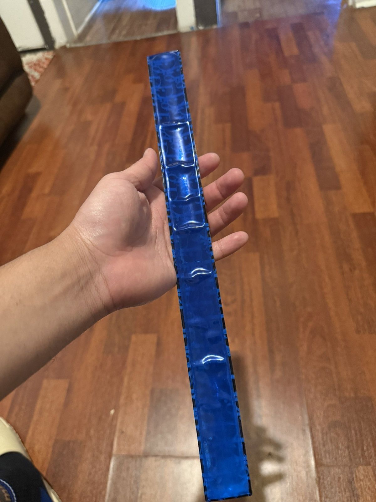 Dior 2002 Christian Dior Trotter Snap Bracelet monogram 3M blue Size ONE SIZE - 3 Thumbnail