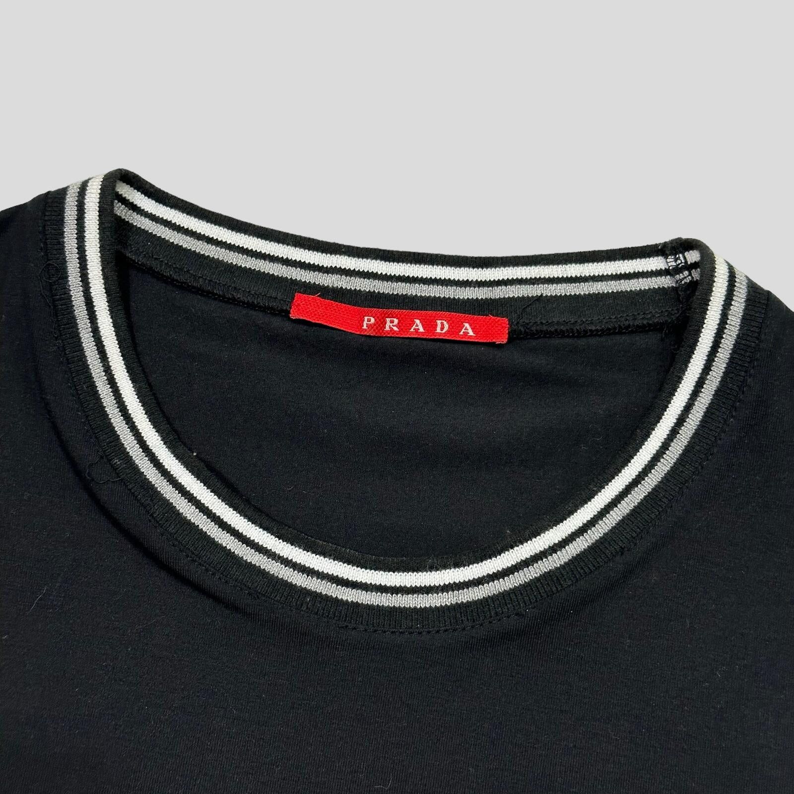 Prada Prada Sport 2007 Red Tab Ringer T-shirt - L Size US L / EU 52-54 / 3 - 4 Thumbnail