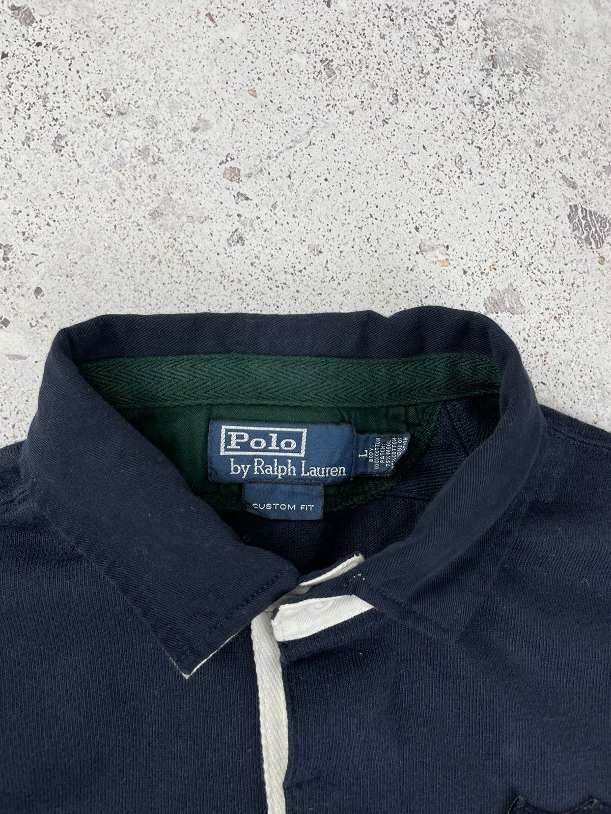 Polo Ralph Lauren × Vintage Polo Ralph Lauren Vintage Rugby Long Sleeve Polo Striped Size US L / EU 52-54 / 3 - 6 Thumbnail