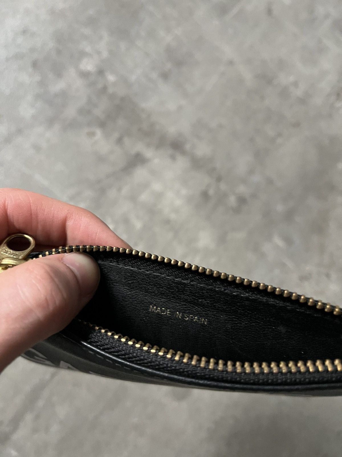 Comme des Garcons Comme des Garcons black leather wallet big logo Size ONE SIZE - 7 Thumbnail