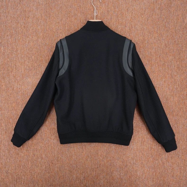 Saint Laurent Paris Saint Laurent Paris Saint Laurent Black Wool Baseball Jack Size US M / EU 48-50 / 2 - 2 Thumbnail