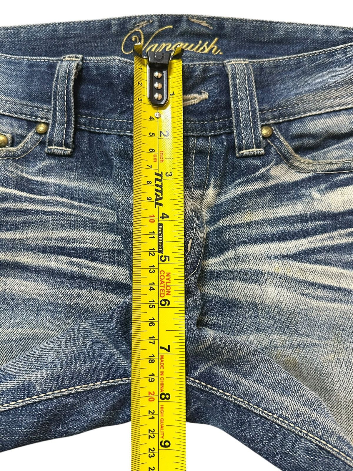 Vanquish Vintage Vanquish Blue Faded Stone Wash Distressed Jeans Size US 29 - 17 Thumbnail