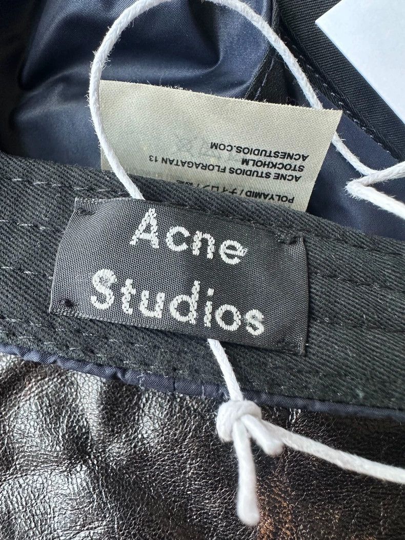 Acne Studios Acne studios Smiling Face Square Label Cap Baseball Cap Size ONE SIZE - 4 Thumbnail