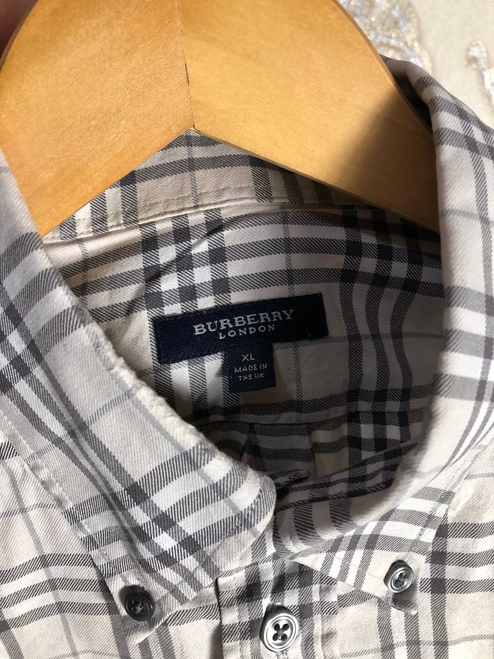 Burberry Vintage Burberry London England Designer Flannel Shirt 90s Size US XL / EU 56 / 4 - 2 Thumbnail
