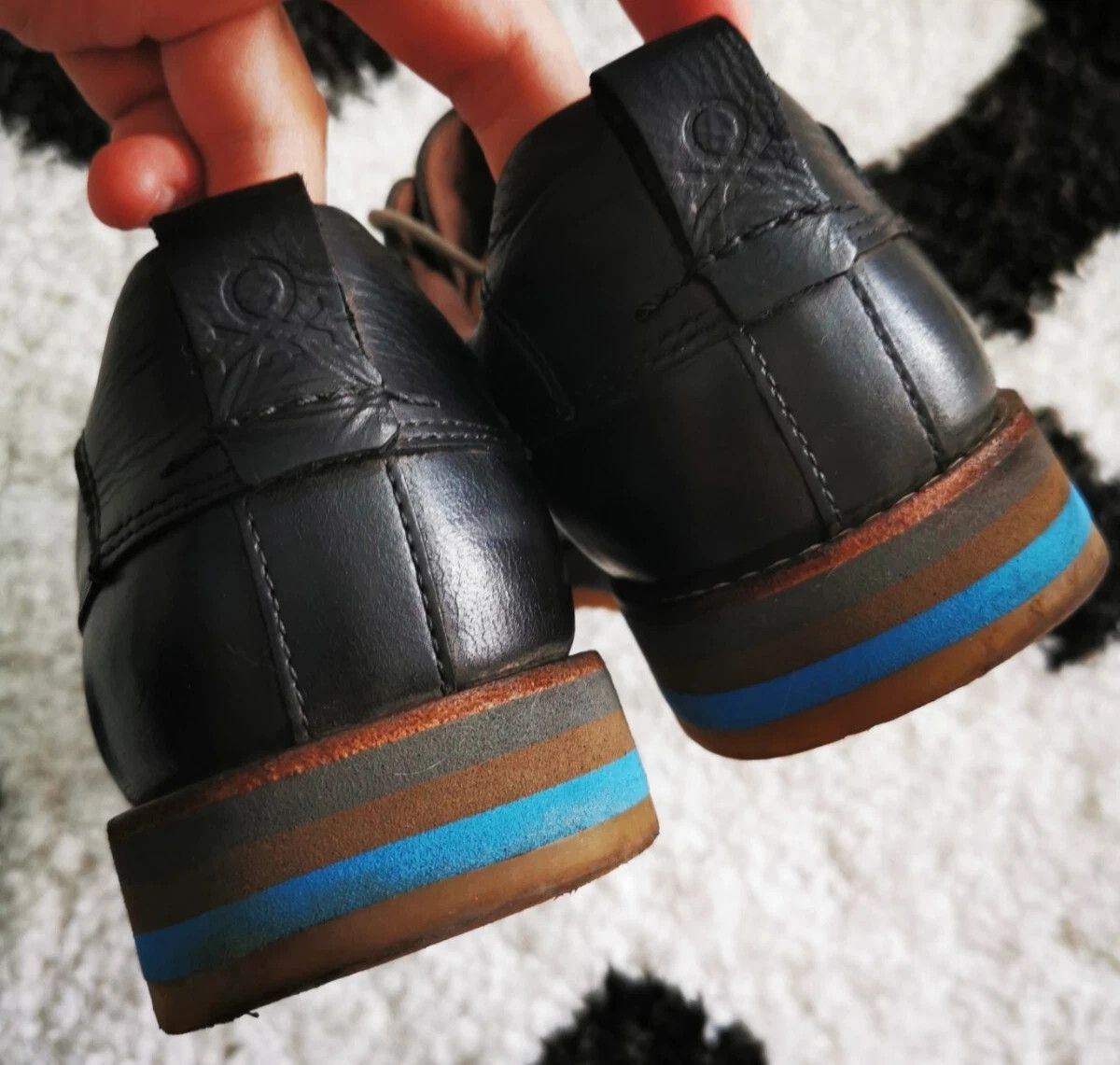United Colors Of Benetton United Colors of Benetton oxford casual shoes black leather Size US 9.5 / EU 42-43 - 13 Thumbnail