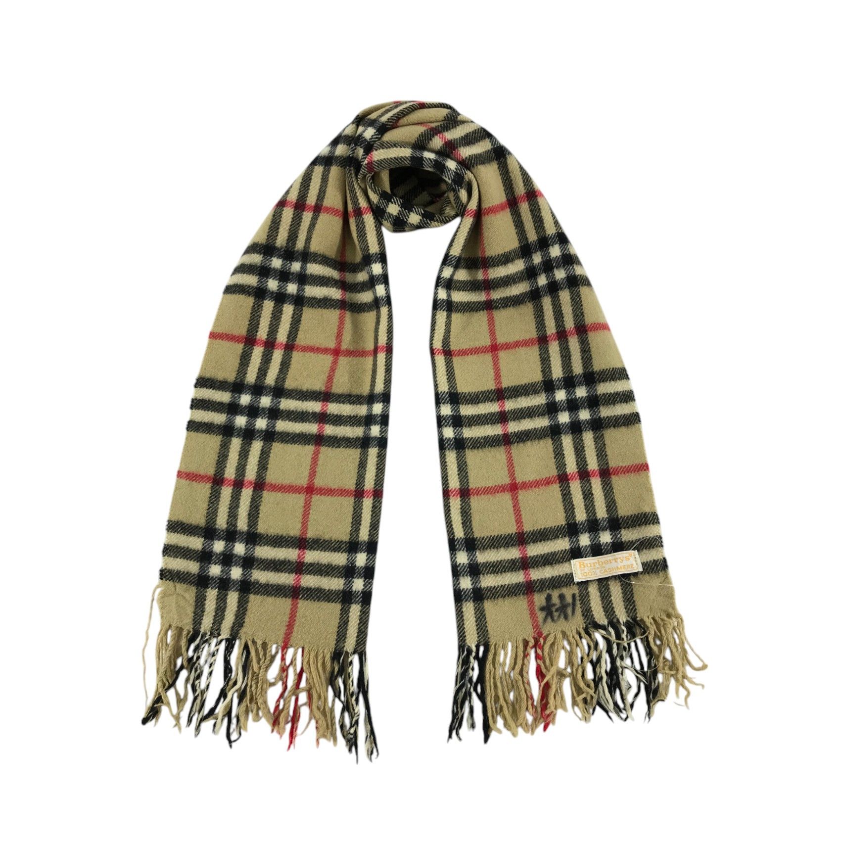 Burberry × Vintage Burberry Scarf / Muffler / Neckwear - WW1307 Size ONE SIZE - 1 Thumbnail