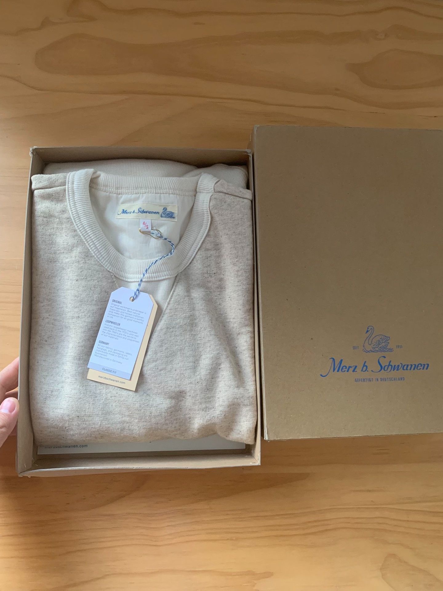 Merz B. Schwanen merz.b.schwanen Cotton-Linen Sweatshirt Size US S / EU 44-46 / 1 - 1 Thumbnail