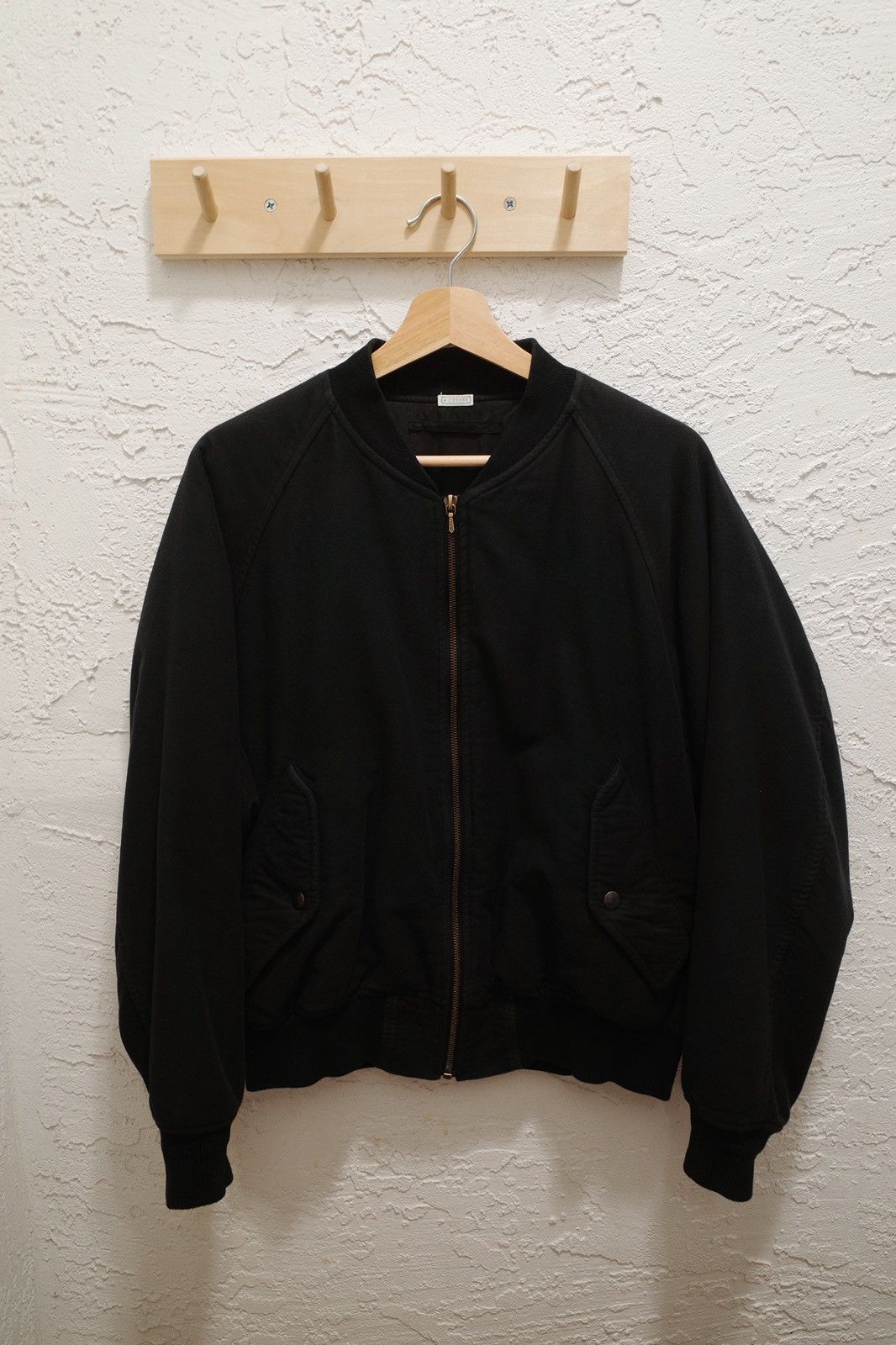 Cotton silk moleskin ref collab padding jacket
