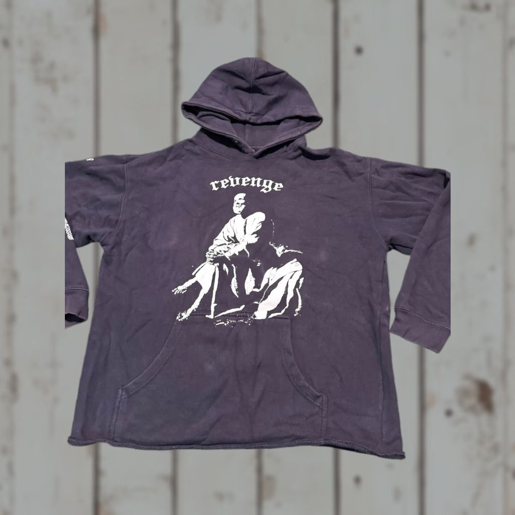 Revenge VINTAGE Revenge RENAISSANCE BY REVENGE Puff Print Hoodie Size L Black HTF! Size US L / EU 52-54 / 3 - 1 Thumbnail