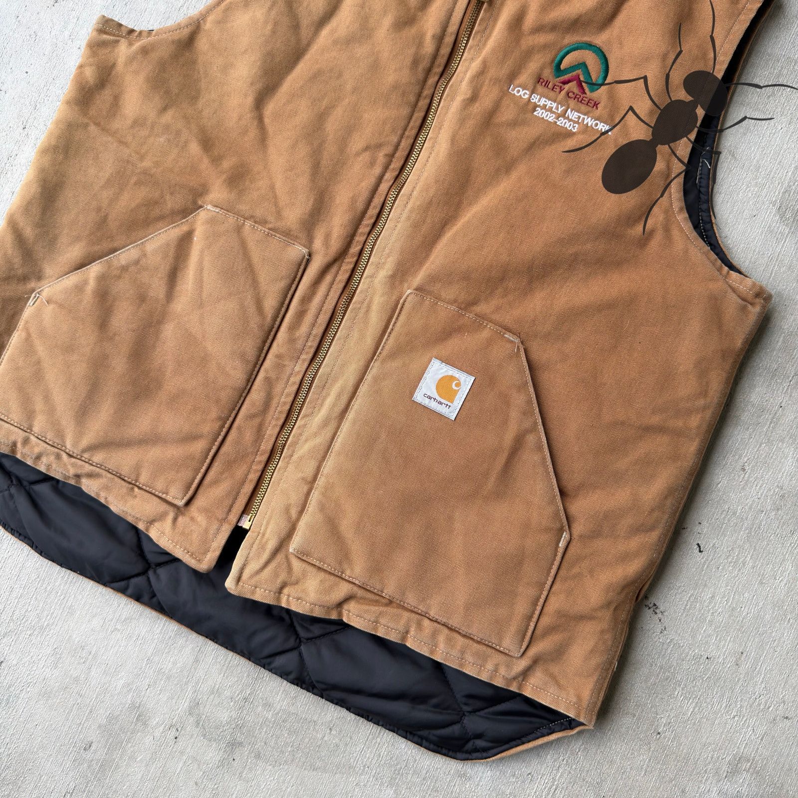 Carhartt × Vintage Carhartt V01 brown work wear vest Size US XL / EU 56 / 4 - 2 Thumbnail