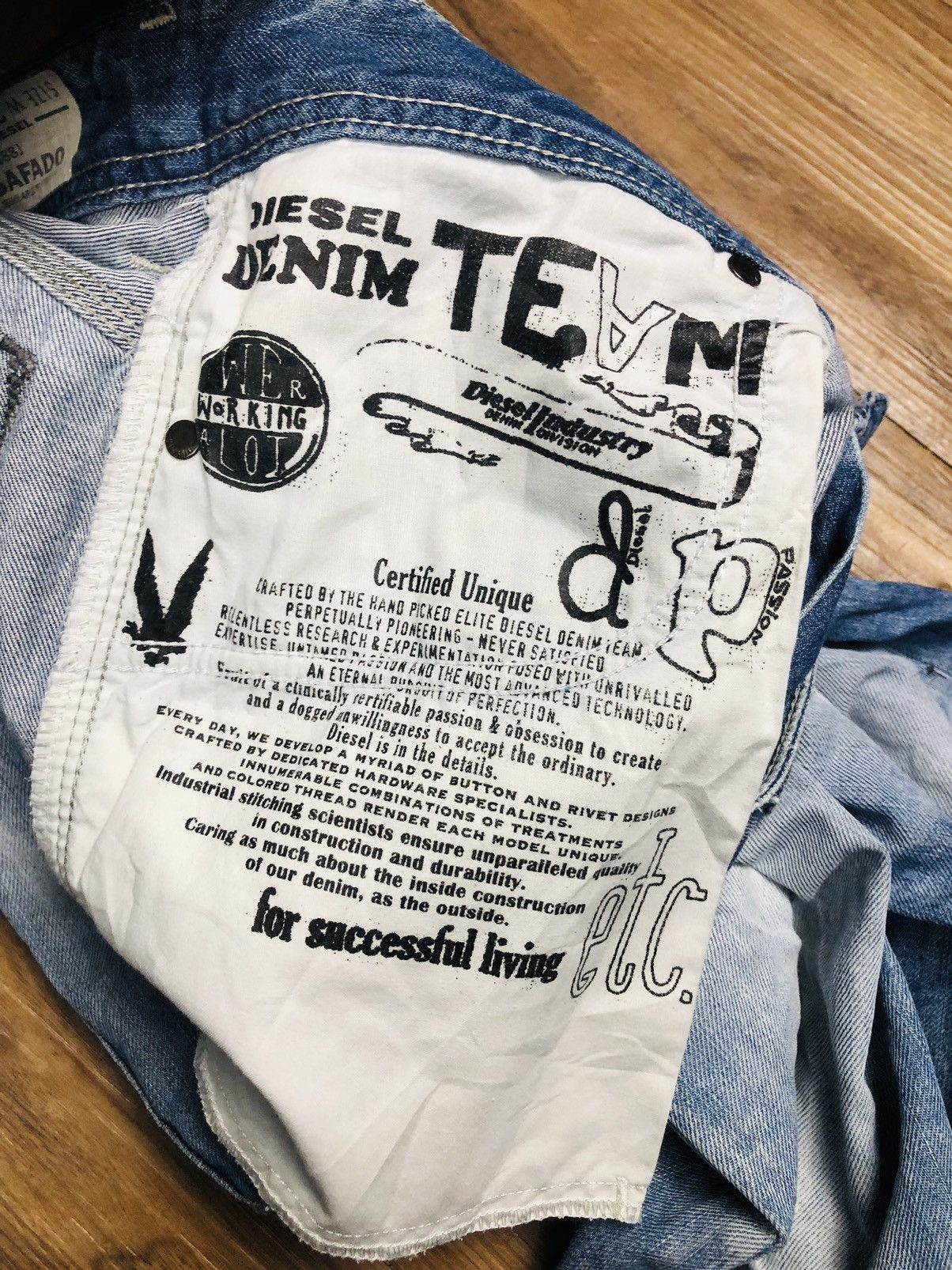 Diesel Diesel Industry Distress Jeans (33) Size US 28 / EU 44 - 18 Thumbnail