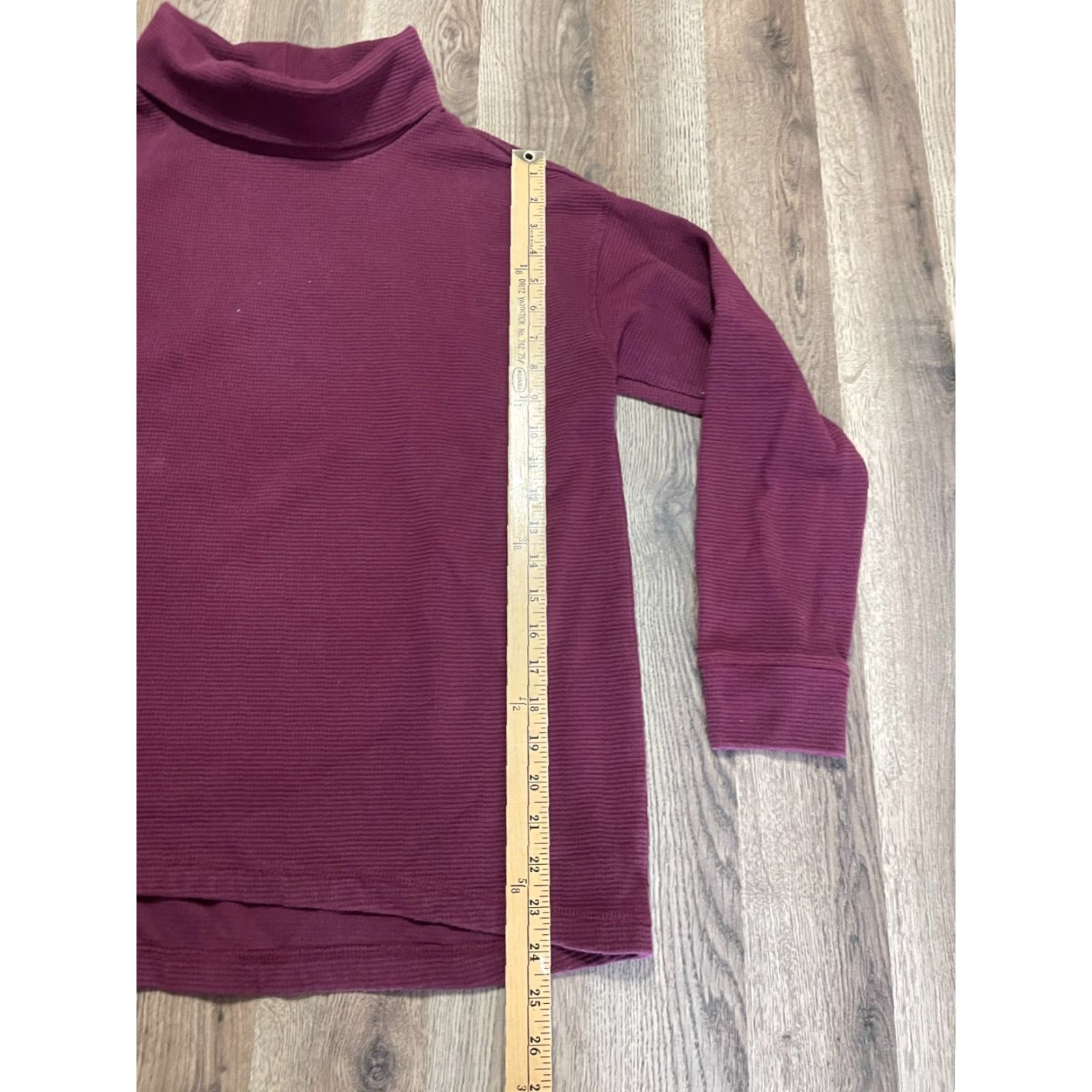 Lands' End Lands' End Sweater, Women's Large, Red Maroon, Turtleneck, Pullover, Regular Fit, Casual, Knit, – Mens? Size L / US 10 / IT 46 - 6 Thumbnail