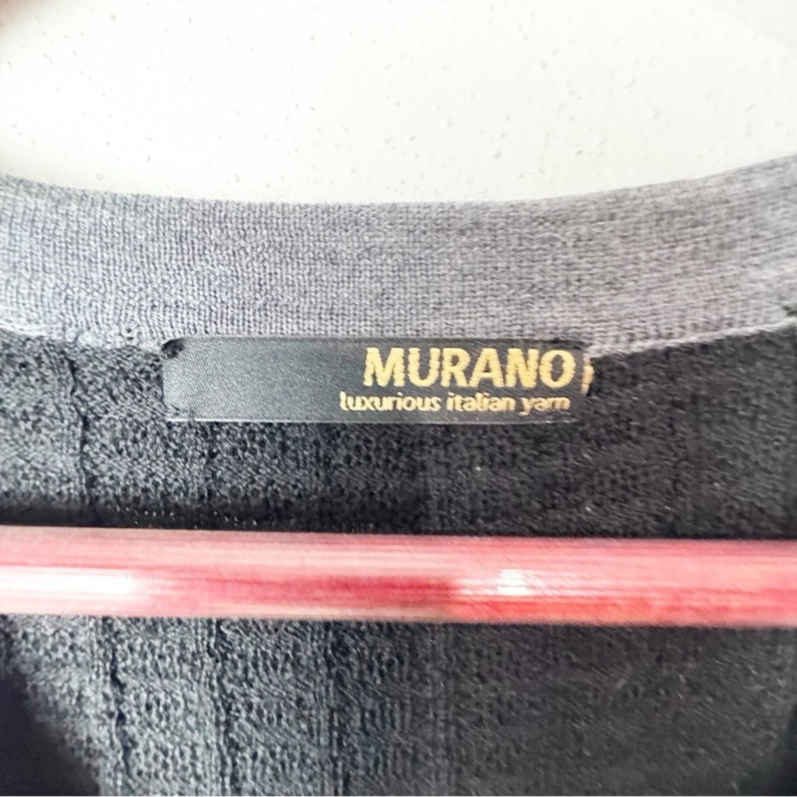 Murano Murano Black Grey Marino Wool Sweater Vest Men’s Size Large Size US L / EU 52-54 / 3 - 2 Thumbnail