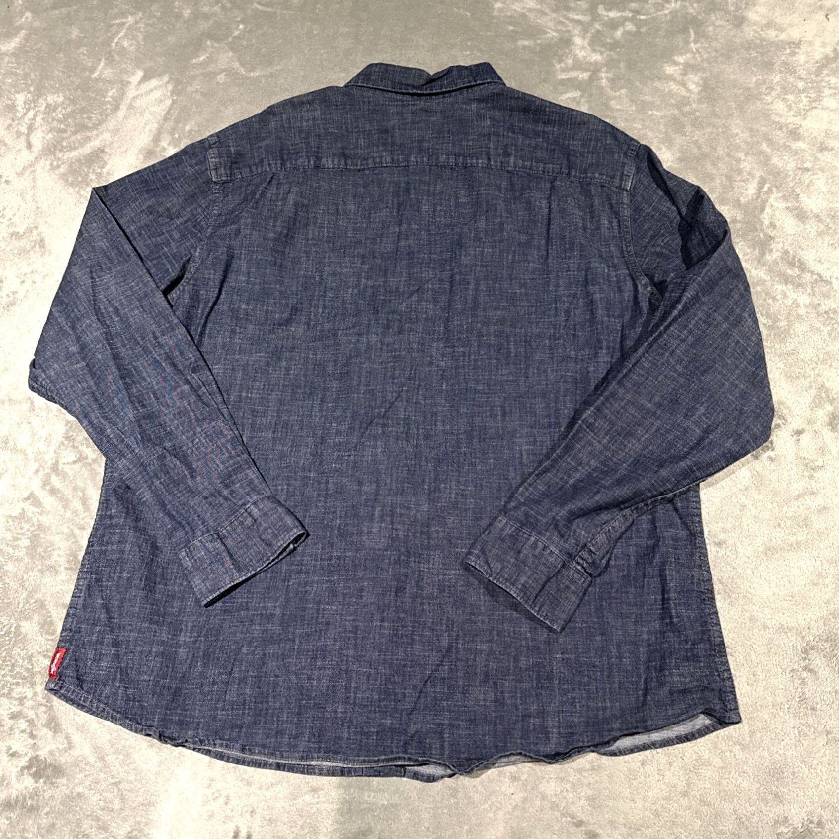 Wrangler Wrangler Shirt Men’s Denim Blue 2XL Long Sleeve Button-Up Pearl Snap Western casual workwear Hand pockets Regular USA Bolt denim blue 2XL Mens Shirt Size US XXL / EU 58 / 5 - 7 Thumbnail