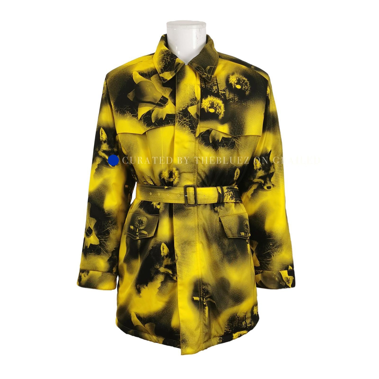 Prada Unique Wolf Print Multi Color Parka Size US M / EU 48-50 / 2 - 1 Thumbnail