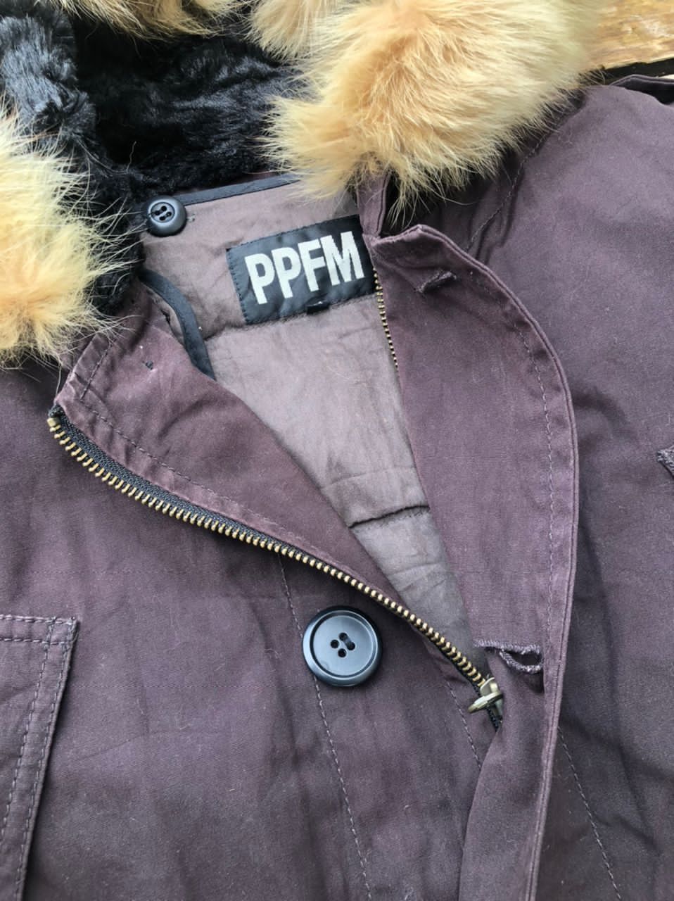 If Six Was Nine × Japanese Brand × PPFM Vintage PPFM Fur Parka Jacket Size US M / EU 48-50 / 2 - 6 Thumbnail