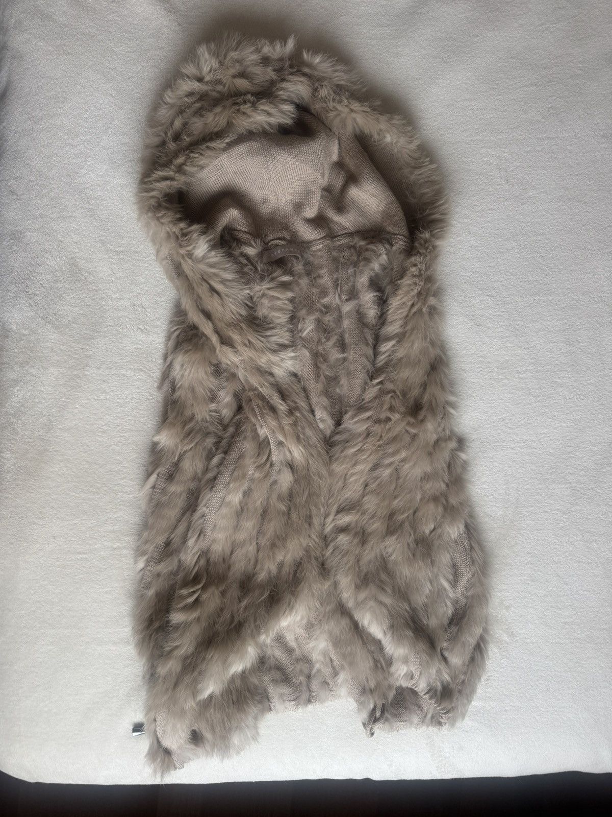 Other Stefanel rabbit fur vest size S/M with a hood Size S / US 4 / IT 40 - 3 Thumbnail