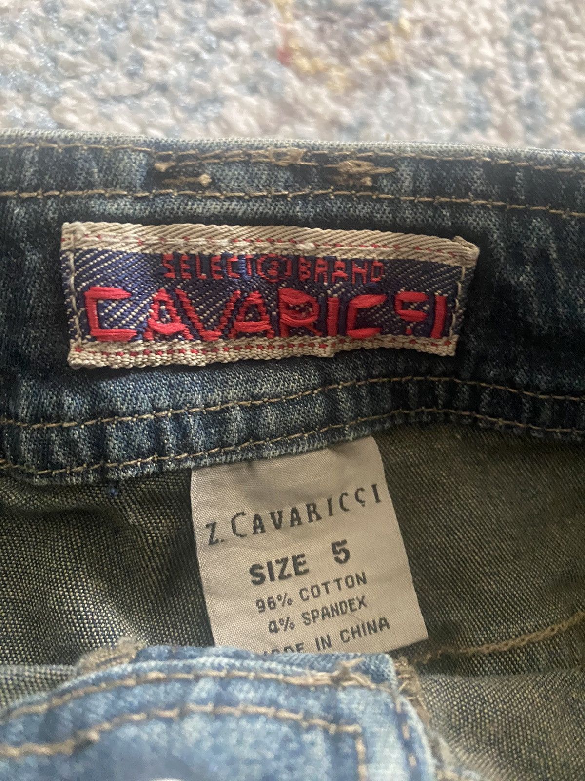 Vintage Vintage Grunge Denim Skirt Size 27" / US 4 / IT 40 - 6 Thumbnail