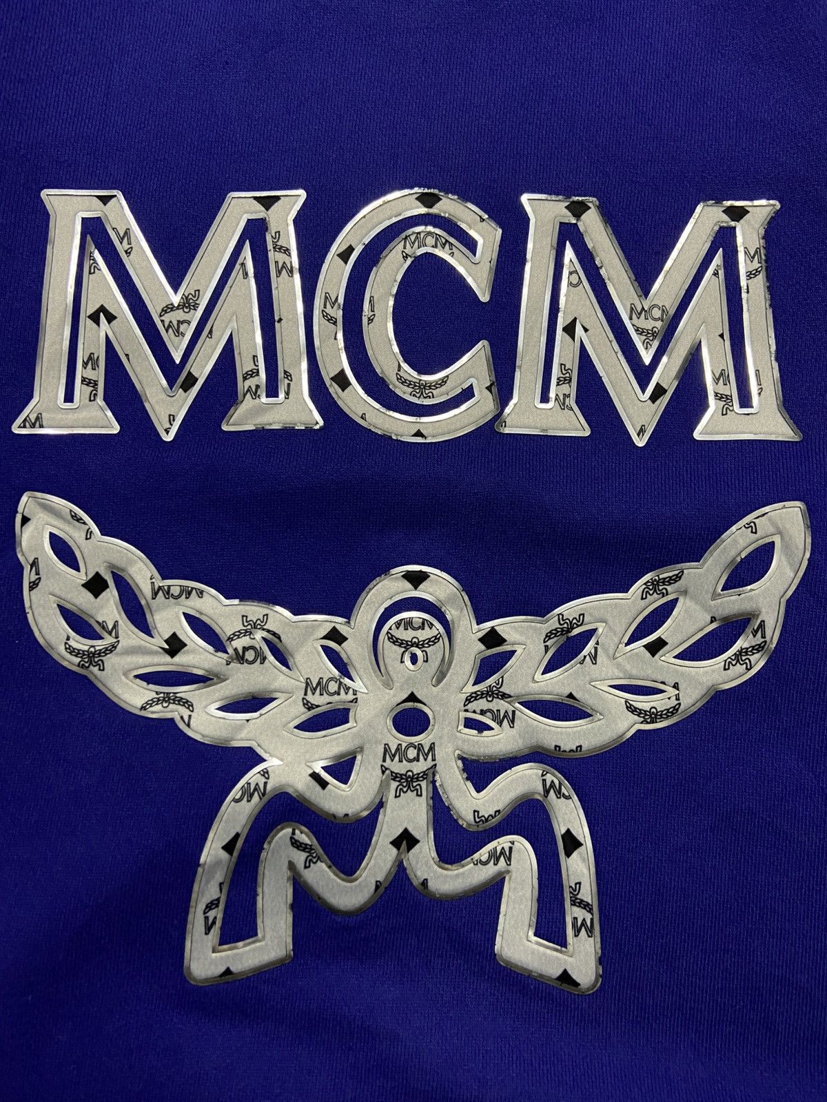 MCM MCM Luxury Metallic Logo Silver Winged Emblem Sweatshirts Size US S / EU 44-46 / 1 - 4 Thumbnail
