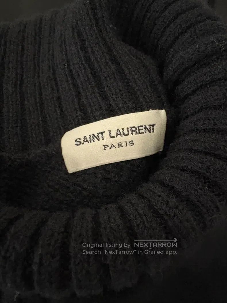 Saint Laurent Paris Saint Laurent Paris Black High-Neck Wool Sweater Size US S / EU 44-46 / 1 - 3 Thumbnail