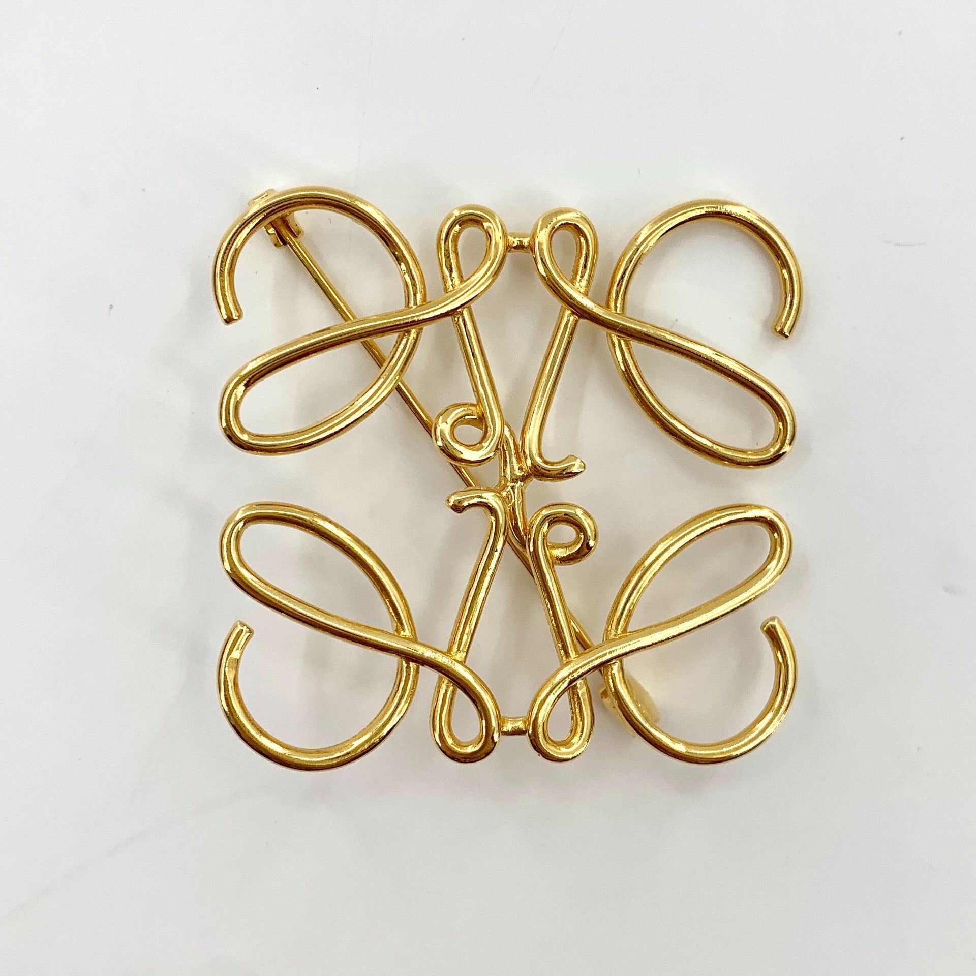 Loewe Loewe Gold Logo Brooch Size ONE SIZE - 1 Thumbnail