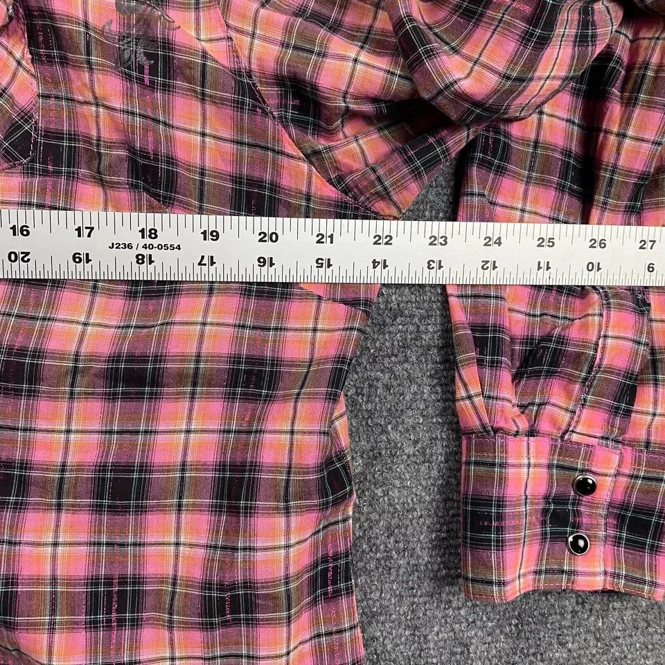 Wrangler Wrangler Shirt Womens XL Plaid Pearl Snap Western Cowgirl Size XL / US 12-14 / IT 48-50 - 4 Thumbnail