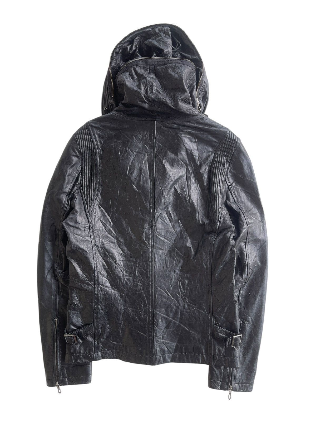 Japanese Brand HARUF Sheepskin Bono Hooded LGB Style Jacket Size L / US 10 / IT 46 - 5 Thumbnail