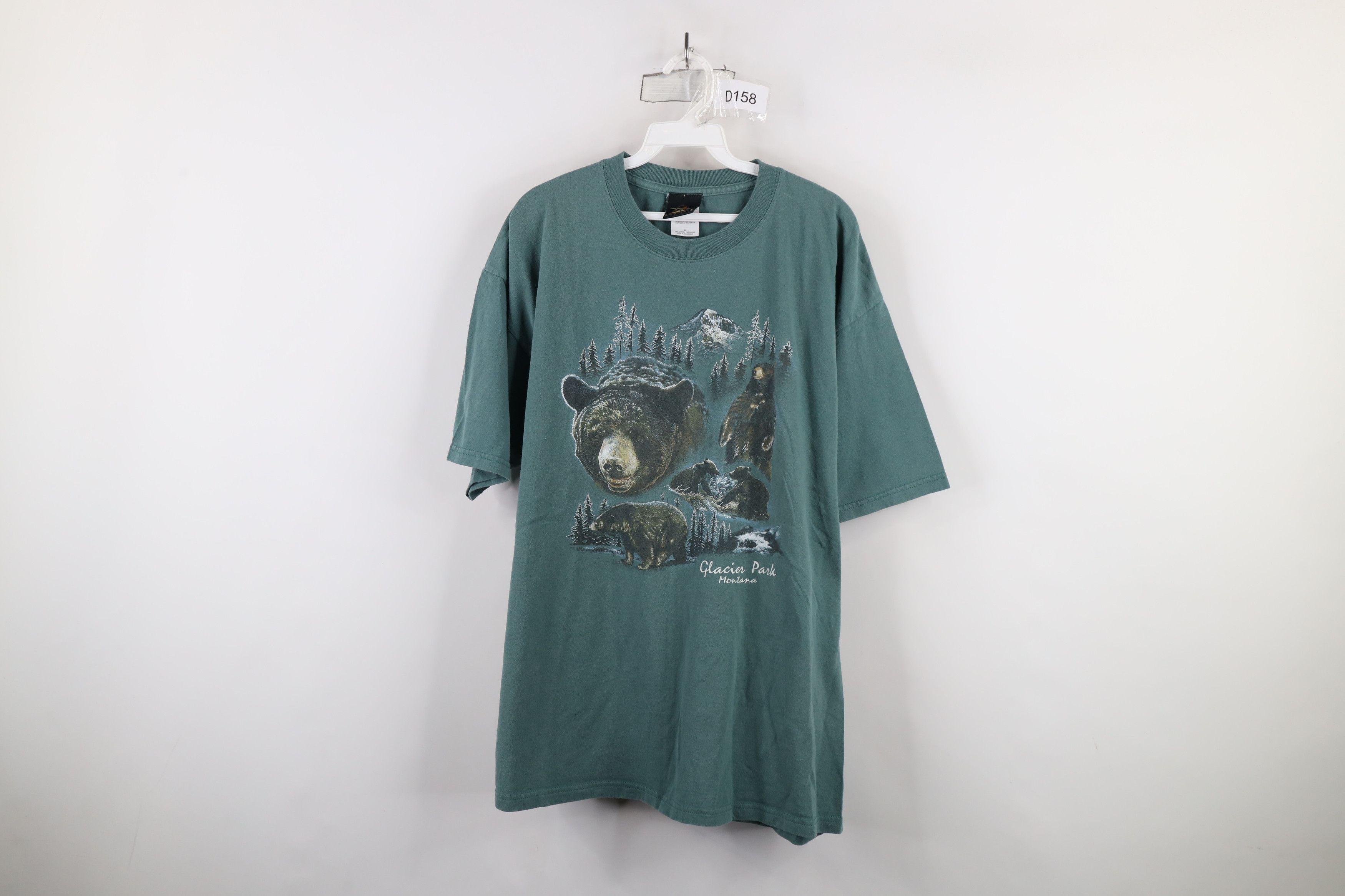 Vintage Vintage 90s Streetwear Bear Glacier Park Montana T-Shirt Size US XL / EU 56 / 4 - 1 Thumbnail