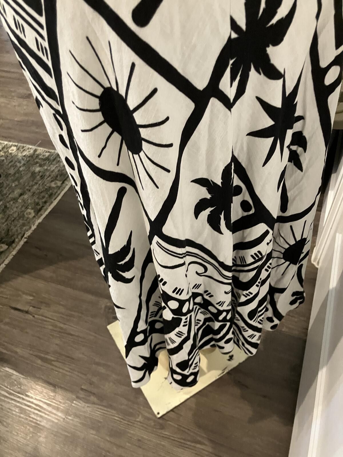 Other NWOT Black and White Patterned Sleeveless Maxi Dress Size XS / US 0-2 / IT 36-38 - 7 Thumbnail