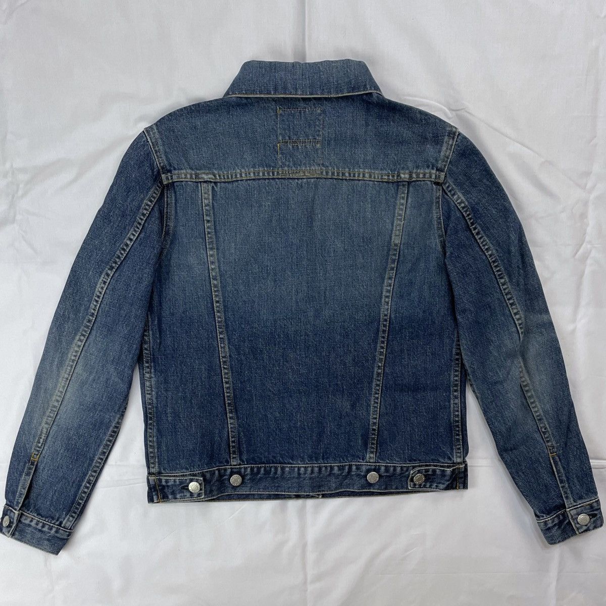 Helmut Lang 2002 Helmut Lang Jeans Washed Vintage Dark Denim Fade Jacket Size M / US 6-8 / IT 42-44 - 4 Thumbnail