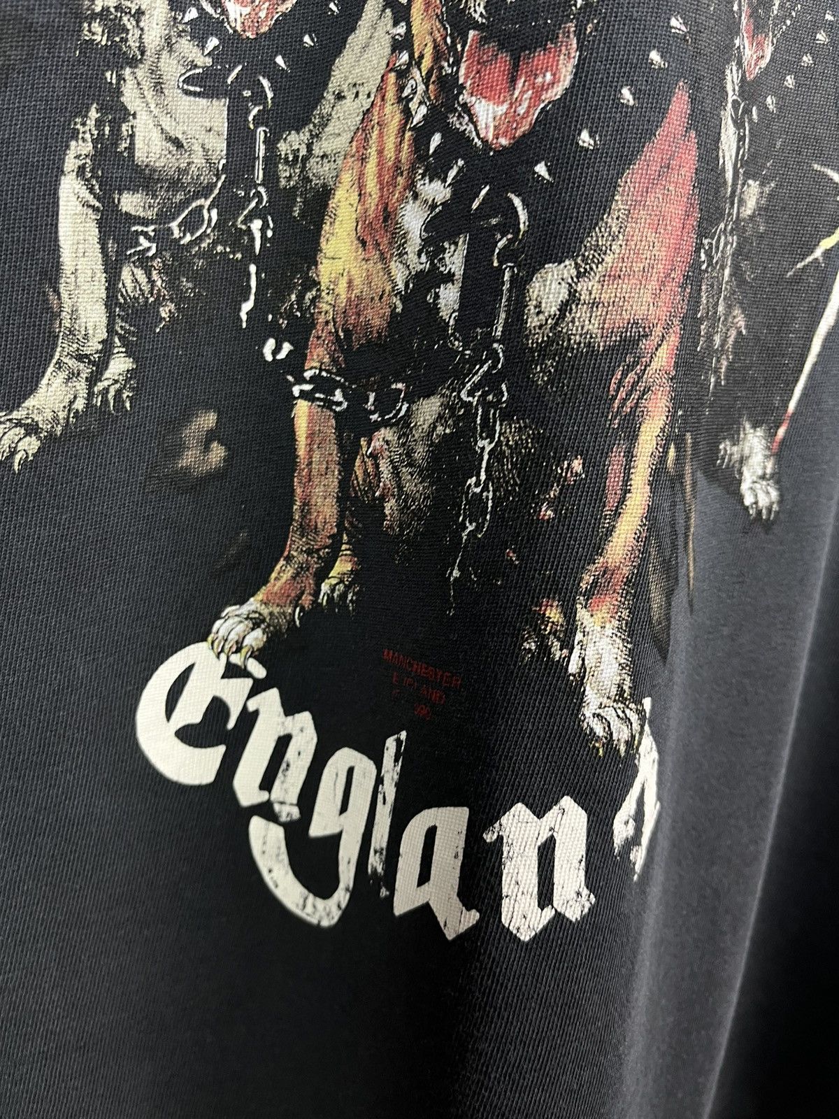 Represent Clo. Represent Clo. England Dogs Reaper Oversized Fit T-Shirt Y2K Size US L / EU 52-54 / 3 - 5 Thumbnail