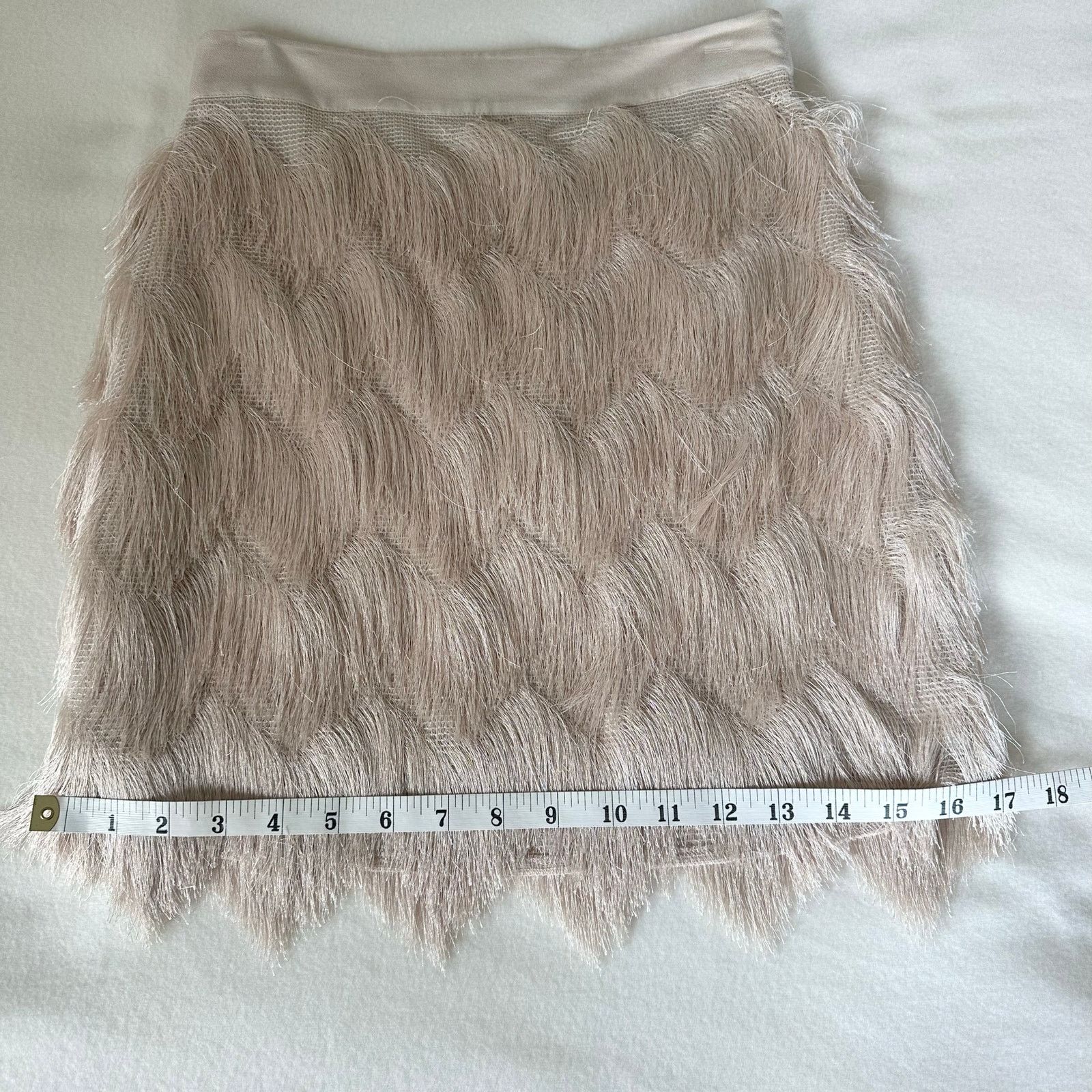 Other Ella Moss Stardust Zigzag Fringe Skirt Sise 0 Waist 25" NWT Size 25" / US 0 / IT 36 - 4 Thumbnail