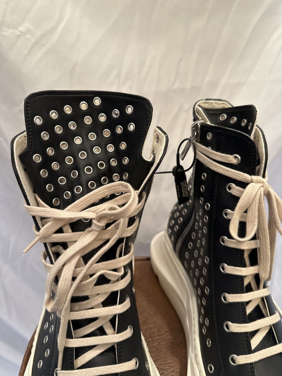Rick Owens Rick Owens Abstract Ramones High Gimp Eyelets Size US 13 / EU 46 - 9 Thumbnail