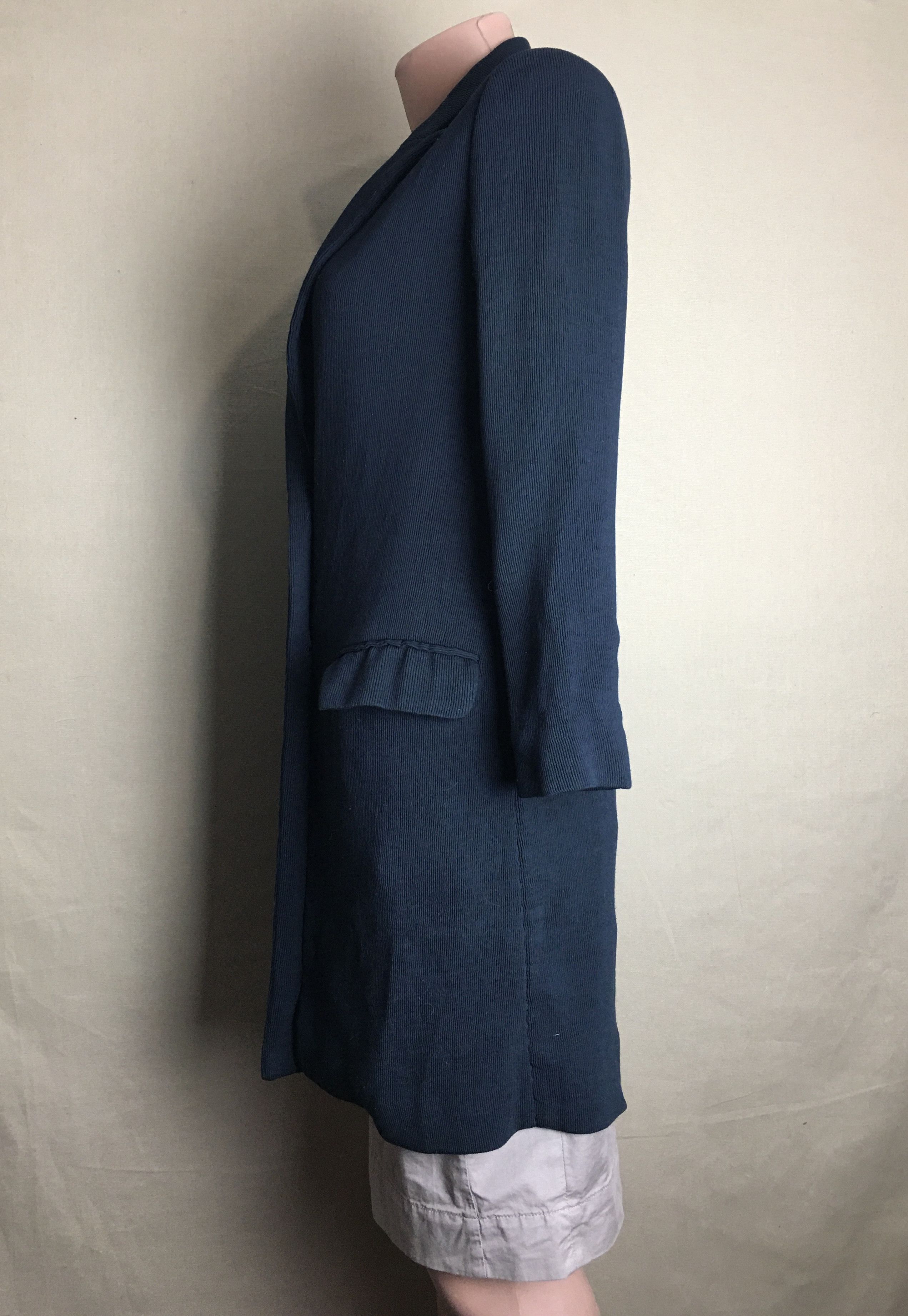 Barena Venezia Barena Venezia Navy Blue Velvet Long Jacket IT 40 Size S / US 4 / IT 40 - 4 Thumbnail