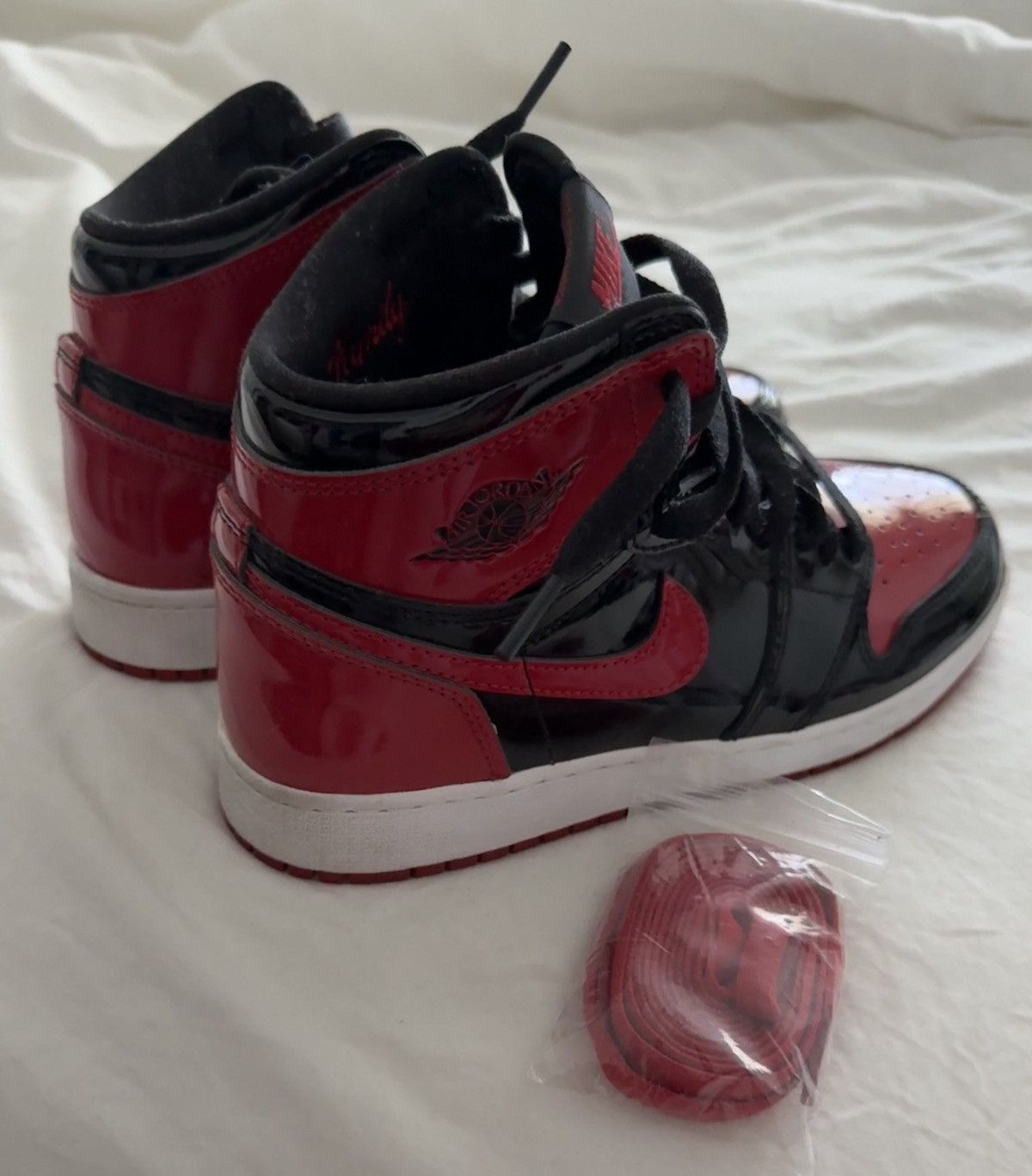 Jordan Brand Patent Bred 1s 🍓 Size US 5.5 / EU 38 - 3 Thumbnail