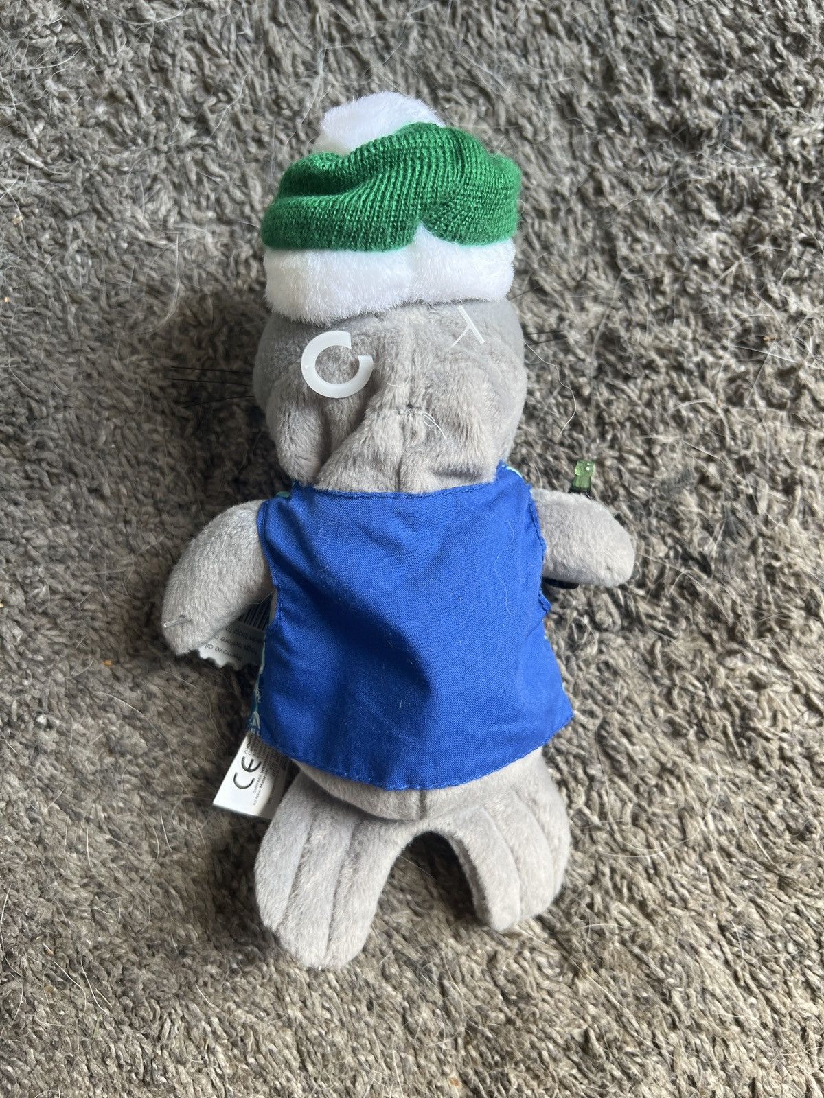 Coca Cola 1999 Coca-Cola Seal In Striped Vest And Knit Cap Plush Size ONE SIZE - 2 Thumbnail
