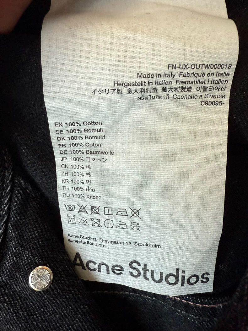Acne Studios acne studios black demin jacket 2502-Nextarrow Size US XS / EU 42 / 0 - 3 Thumbnail