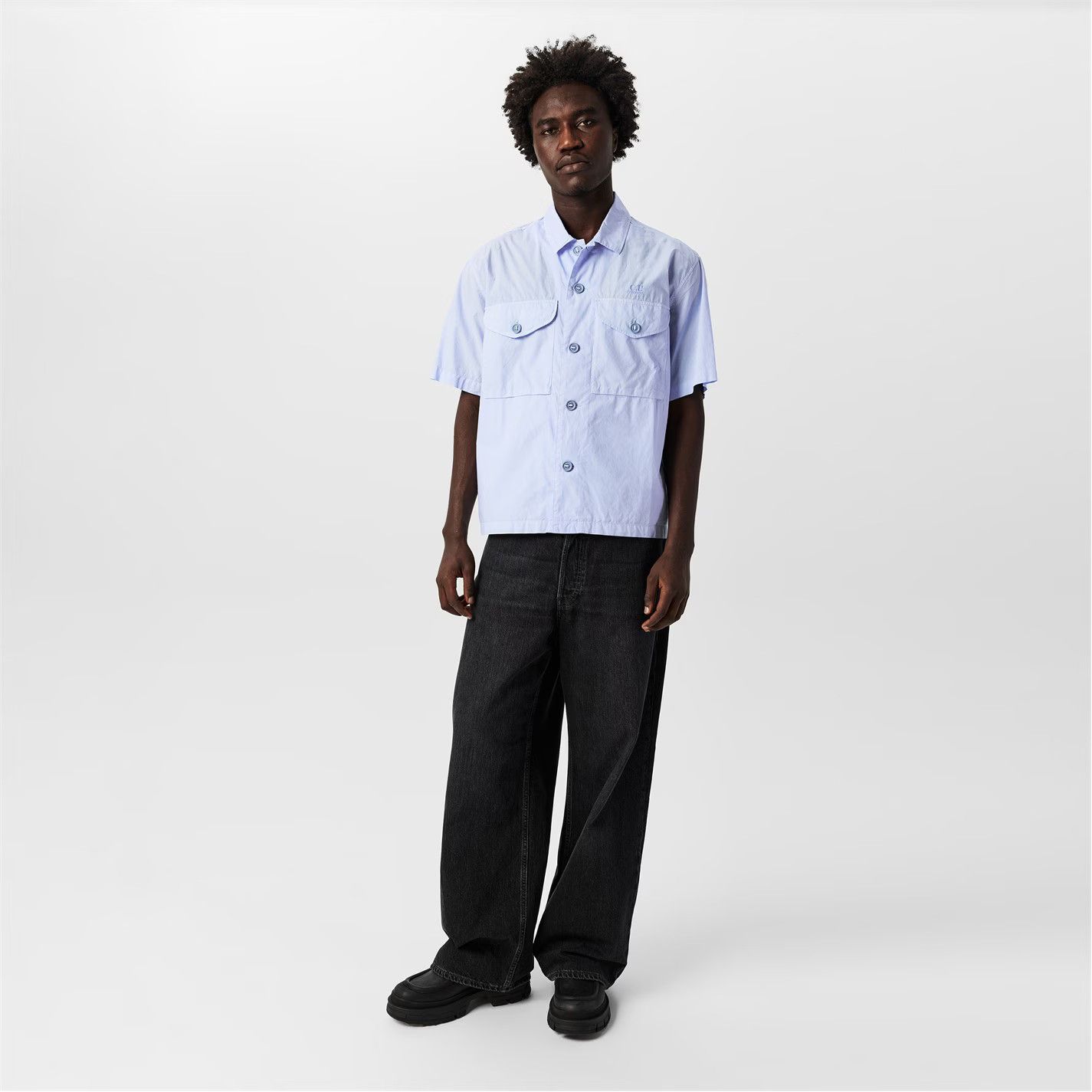 C.P. Company o1g2r1mq0426 Short Sleeve Shirt in Blue Size US S / EU 44-46 / 1 - 6 Thumbnail
