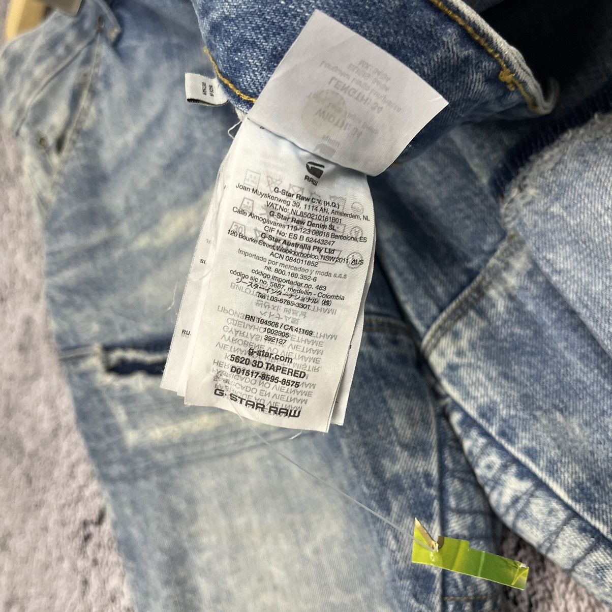 G-Star × Vintage G-Star Raw 5620 3d tappered reworked patchwork denim Jeans Size US 34 / EU 50 - 10 Thumbnail