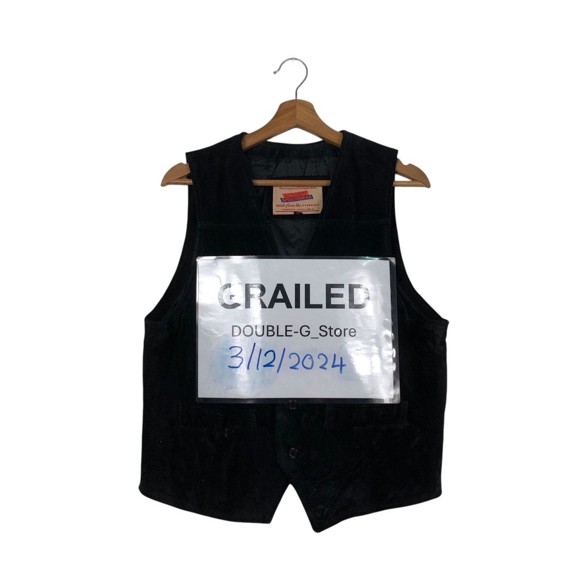 Genuine Leather 📌Vintage Tank Top Vest Genuine Leather Actionfit Sportswear Size US L / EU 52-54 / 3 - 1 Thumbnail