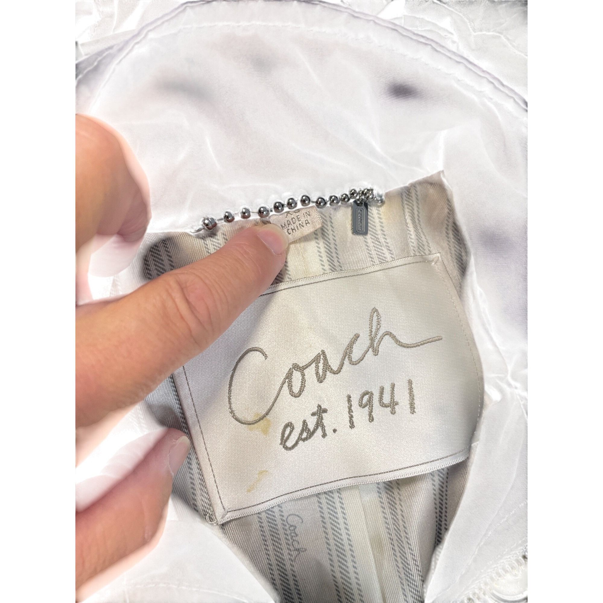 Coach Coach Womans Black Hooded Rain Trench Jacket Coat size XS SK Size XS / US 0-2 / IT 36-38 - 4 Thumbnail