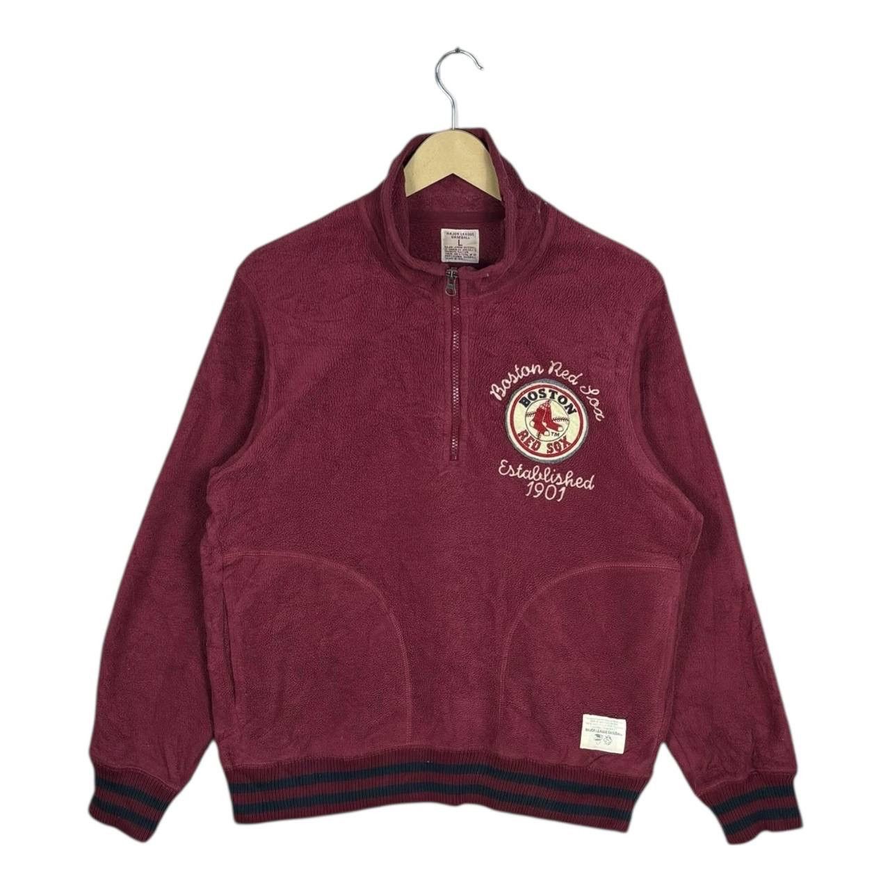 Vtg 2007 Uniqlo x MLB Boston Red Sox Fleece Quarter Zip L