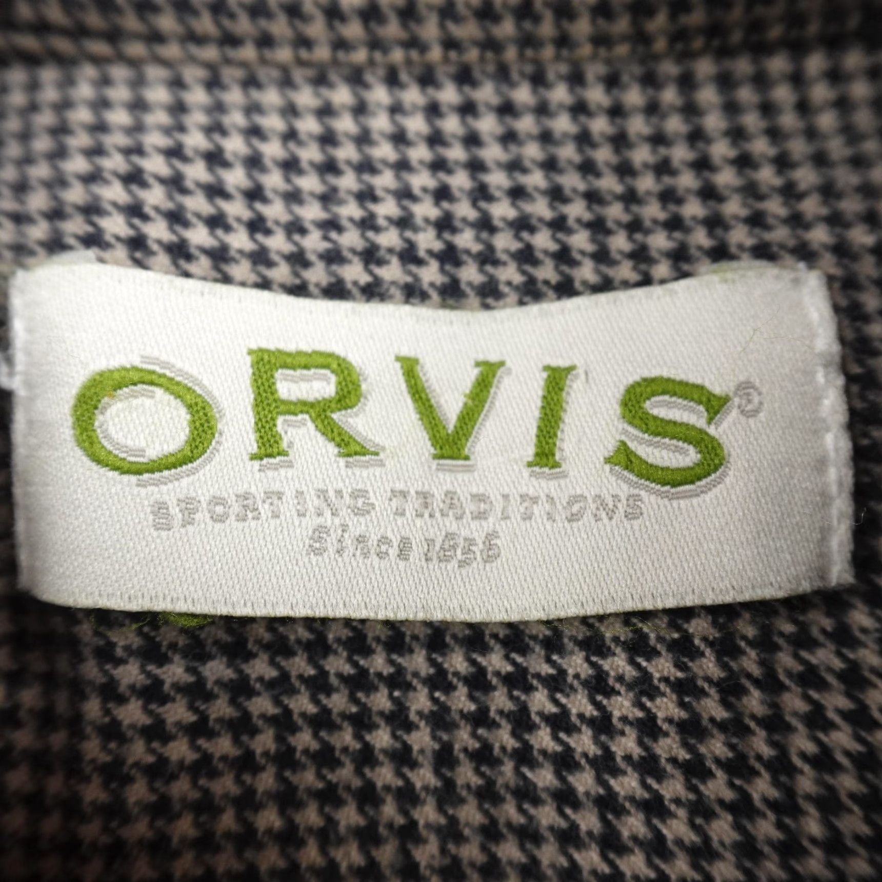 Orvis Orvis Shirt Mens XL Gray Houndstooth Flannel Button Up Long Sleeve Work Outdoor Size US XL / EU 56 / 4 - 5 Thumbnail