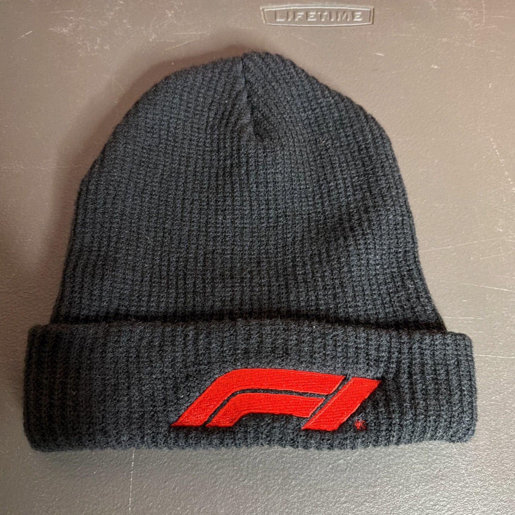 Vintage Formula One F1 Black Knit Beanie Forumula 1 Unisex Adults One Size Size ONE SIZE - 2 Thumbnail